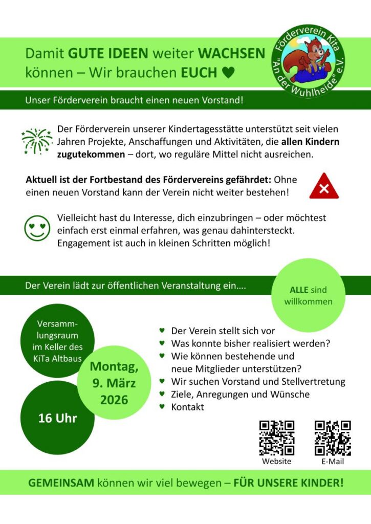 Neuer Vorstand gesucht